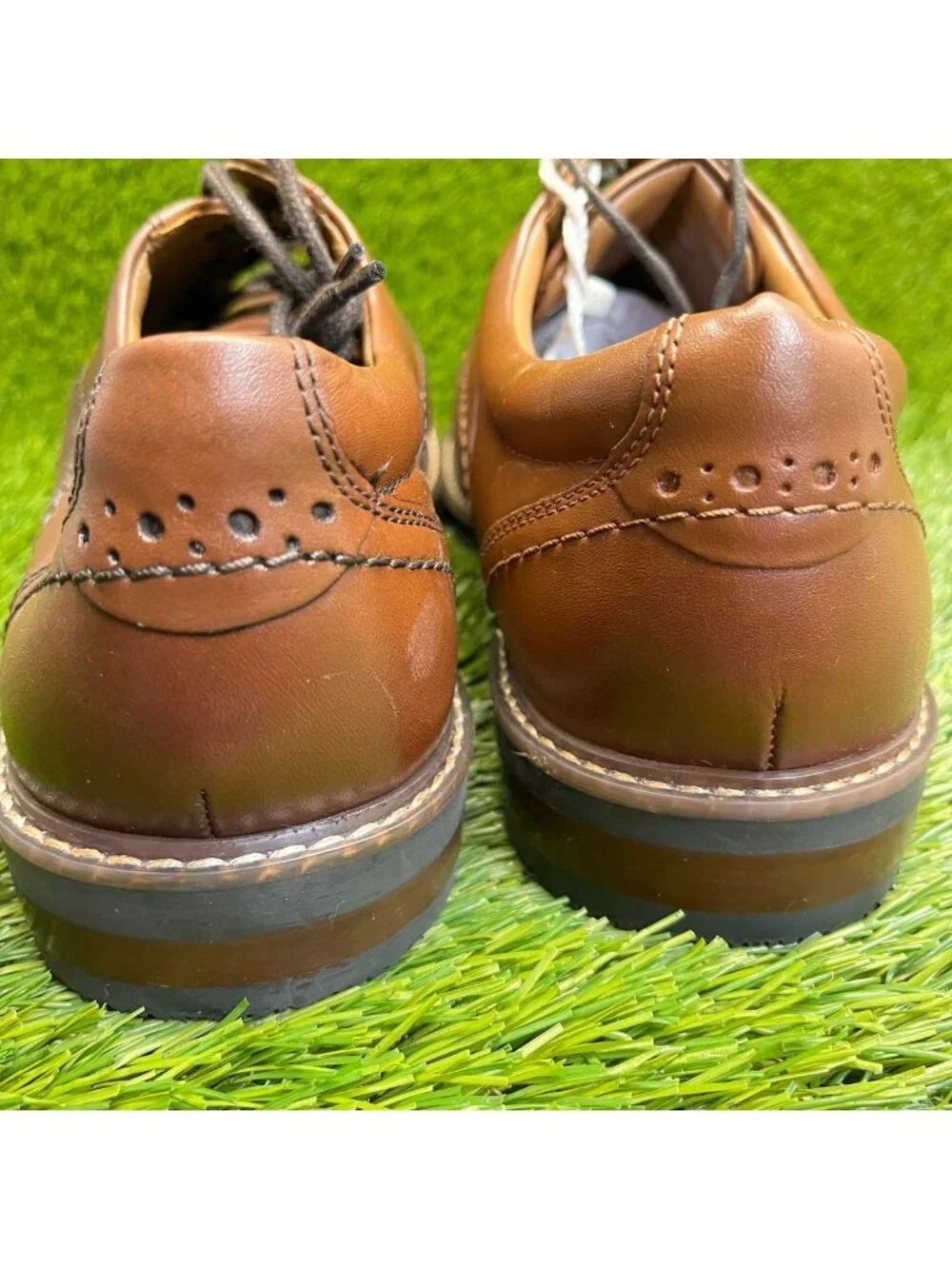 Nunn Bush Westfield Mens Size 11.5 Brown Classic Cap Toe Oxford Dress Shoes